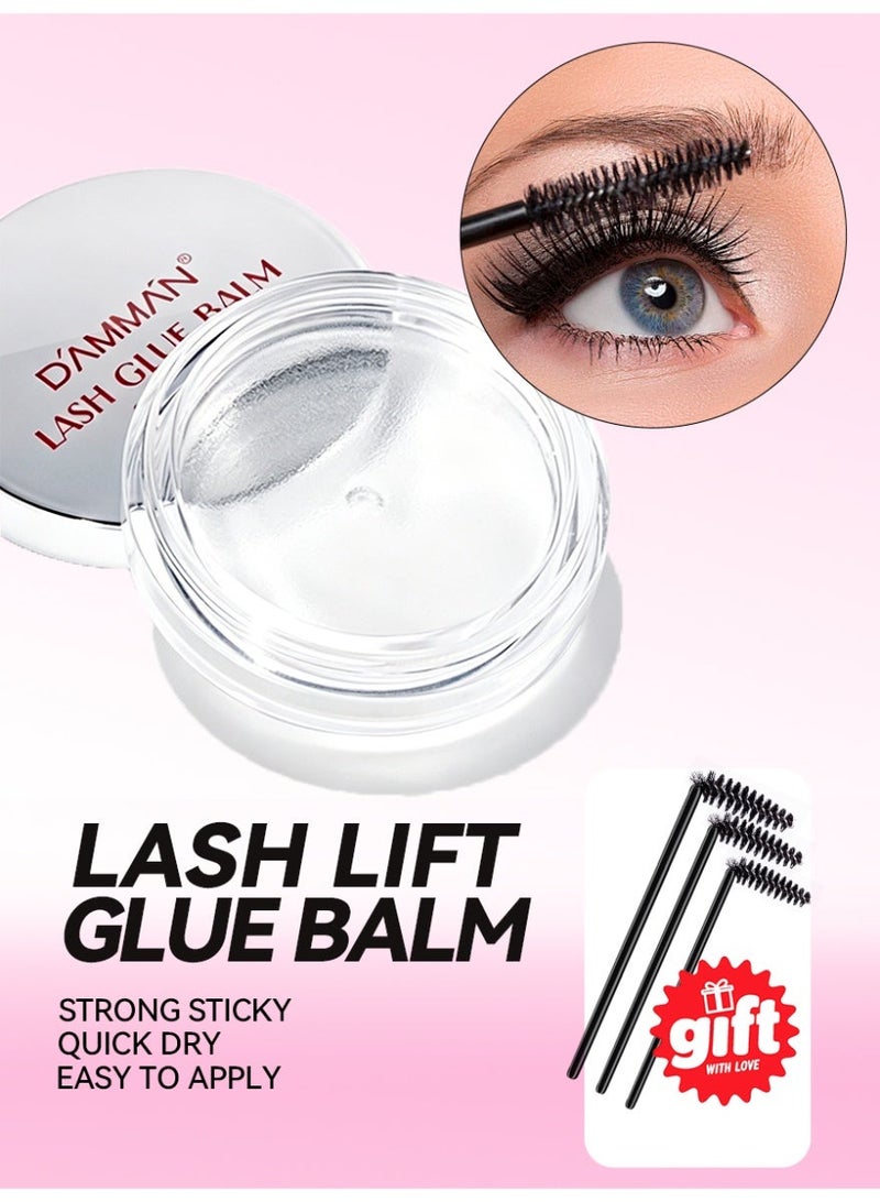 D'AMMA'N Lash Lift Glue Balm Fruit Flavor - Strong Sticky Eyelash & Eyebrow Perm Glue Balm, Fast Setting Brow Lamination Gel & Lash Lifting Adhesive for Home & Salon Use - Image 1
