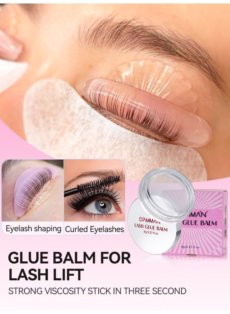 D'AMMA'N Lash Lift Glue Balm Fruit Flavor - Strong Sticky Eyelash & Eyebrow Perm Glue Balm, Fast Setting Brow Lamination Gel & Lash Lifting Adhesive for Home & Salon Use - Image 2