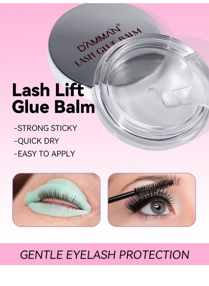 D'AMMA'N Lash Lift Glue Balm Fruit Flavor - Strong Sticky Eyelash & Eyebrow Perm Glue Balm, Fast Setting Brow Lamination Gel & Lash Lifting Adhesive for Home & Salon Use - Image 3