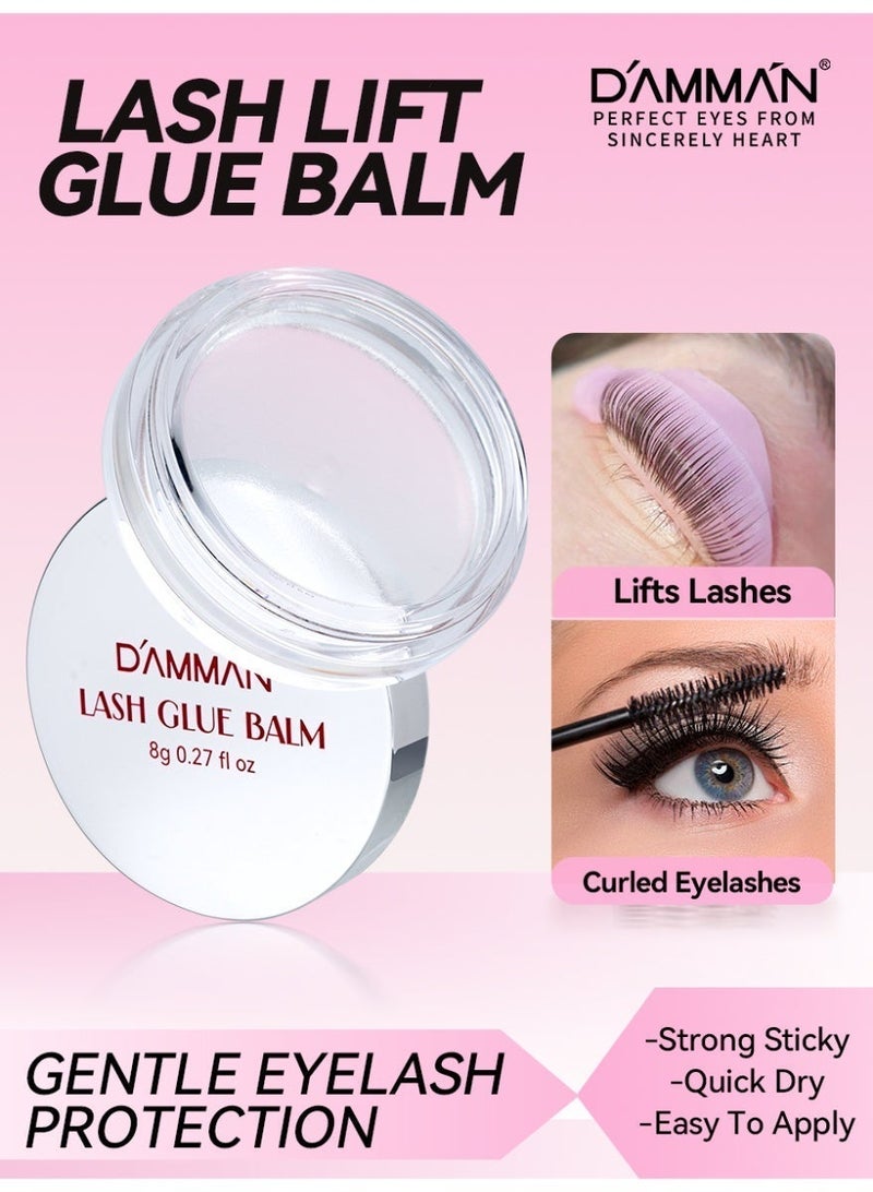 D'AMMA'N Lash Lift Glue Balm Fruit Flavor - Strong Sticky Eyelash & Eyebrow Perm Glue Balm, Fast Setting Brow Lamination Gel & Lash Lifting Adhesive for Home & Salon Use - Image 5