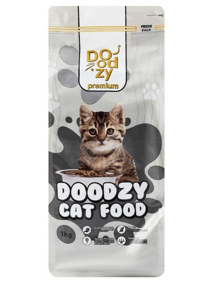 Doodzy Premium Dry Food For Cat 1kg - Image 1