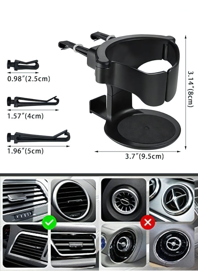 ATRI - Car Cup Holder Air Vent Outlet Drink Coffee Bottle Holder Stand Car Universal Accessories - Image 1