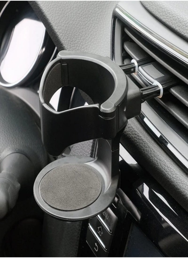 ATRI - Car Cup Holder Air Vent Outlet Drink Coffee Bottle Holder Stand Car Universal Accessories - Image 1
