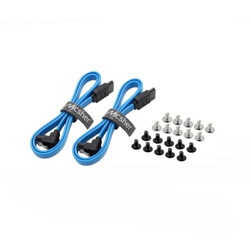 Mcsher 20" Inch 6Gbps SATA 3 Data Cable SATA Power Splitter Cord Mounting Screws Set/HDD SSD Hard Drive Connection Kit - Image 5
