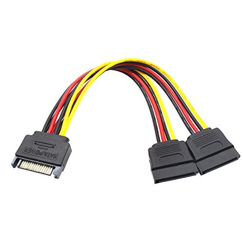 Mcsher 20" Inch 6Gbps SATA 3 Data Cable SATA Power Splitter Cord Mounting Screws Set/HDD SSD Hard Drive Connection Kit - Image 4