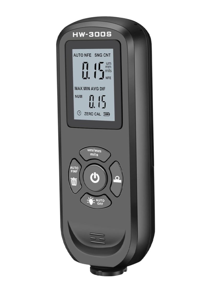 SYOSI Thickness Gauge Auto Spray Paint, 1 Set Car Paint Coating Tester Paint, Gauge Tester Paint Film Meter Electronic Black Car Coated Gauge Car Coated Tester Paint, Coated Tester Number - Image 1