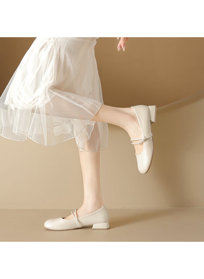 15MINS Mary Jane Shoes - Classic Elegance 2025 Collection, Breathable & Versatile Women's Low-cut Flats For Summer, Stylish Dress Shoes With Skirt Outfits - Image 3