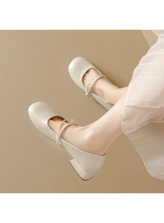 15MINS Mary Jane Shoes - Classic Elegance 2025 Collection, Breathable & Versatile Women's Low-cut Flats For Summer, Stylish Dress Shoes With Skirt Outfits - Image 4