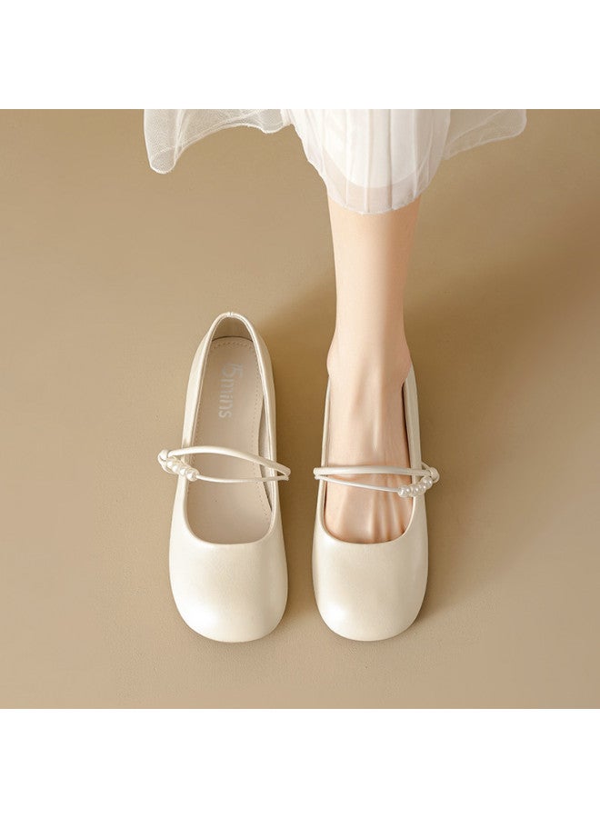 15MINS Mary Jane Shoes - Classic Elegance 2025 Collection, Breathable & Versatile Women's Low-cut Flats For Summer, Stylish Dress Shoes With Skirt Outfits - Image 2