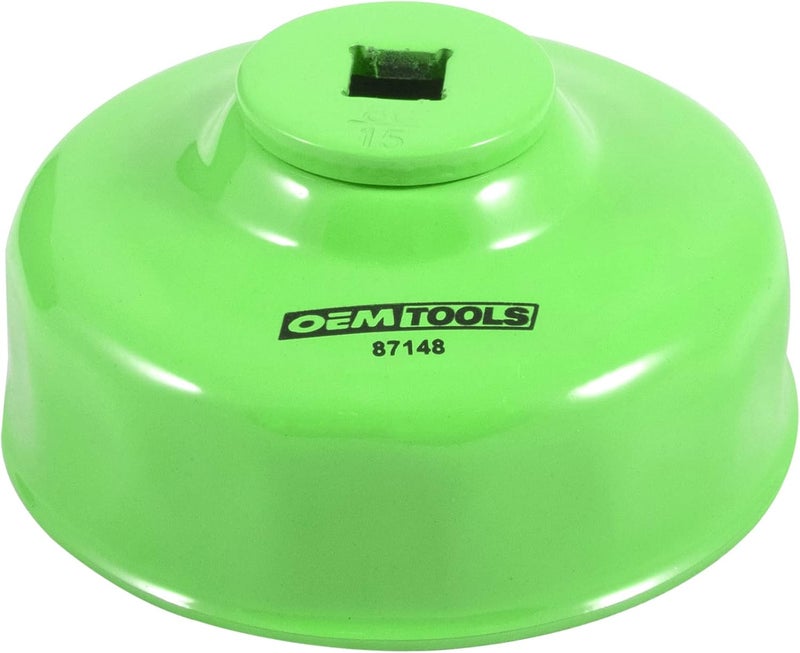 OEMTOOLS 87148 80 mm 15 Flute Oil Filter Wrench, Economy Oil Filter Cap Wrench, Oil Cap Filter Wrench Prevents Slippage and Stripping, Oil Change Tools - Image 1