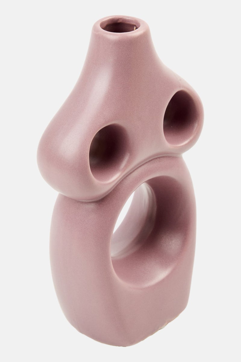Muy Mucho Ceramic Vase, Purple - Image 2