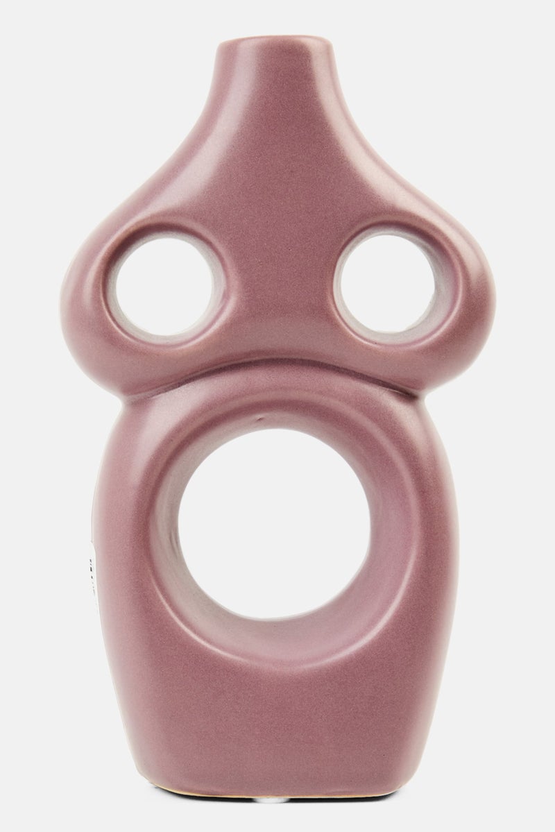 Muy Mucho Ceramic Vase, Purple - Image 1