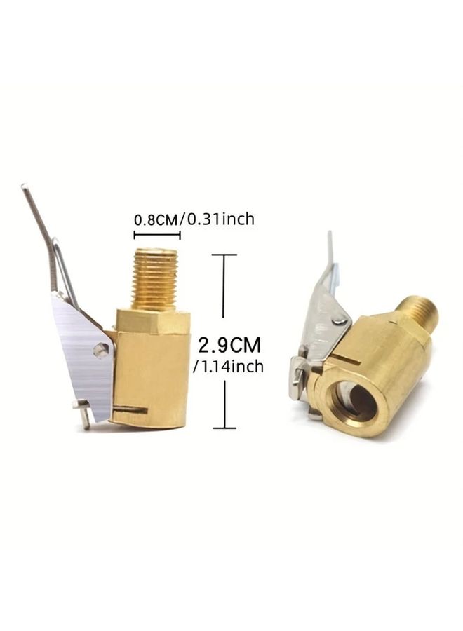 Durable Brass Portable Air Compressor Nozzle Quick Connect Press Pump For Tires Wheels - Image 2