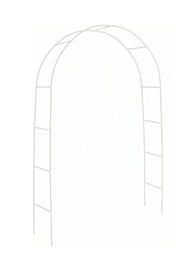Generic Garden Arch Tredllis for Climbing Plants Metal Wedding Arches Ceremony Party Outdoor Floral Decor Arbor Courtyard Arbor Trellis White  - Image 1