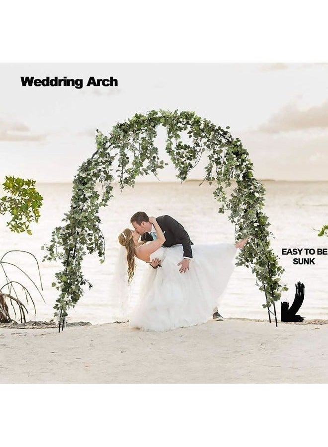 Generic Garden Arch Tredllis for Climbing Plants Metal Wedding Arches Ceremony Party Outdoor Floral Decor Arbor Courtyard Arbor Trellis White  - Image 5