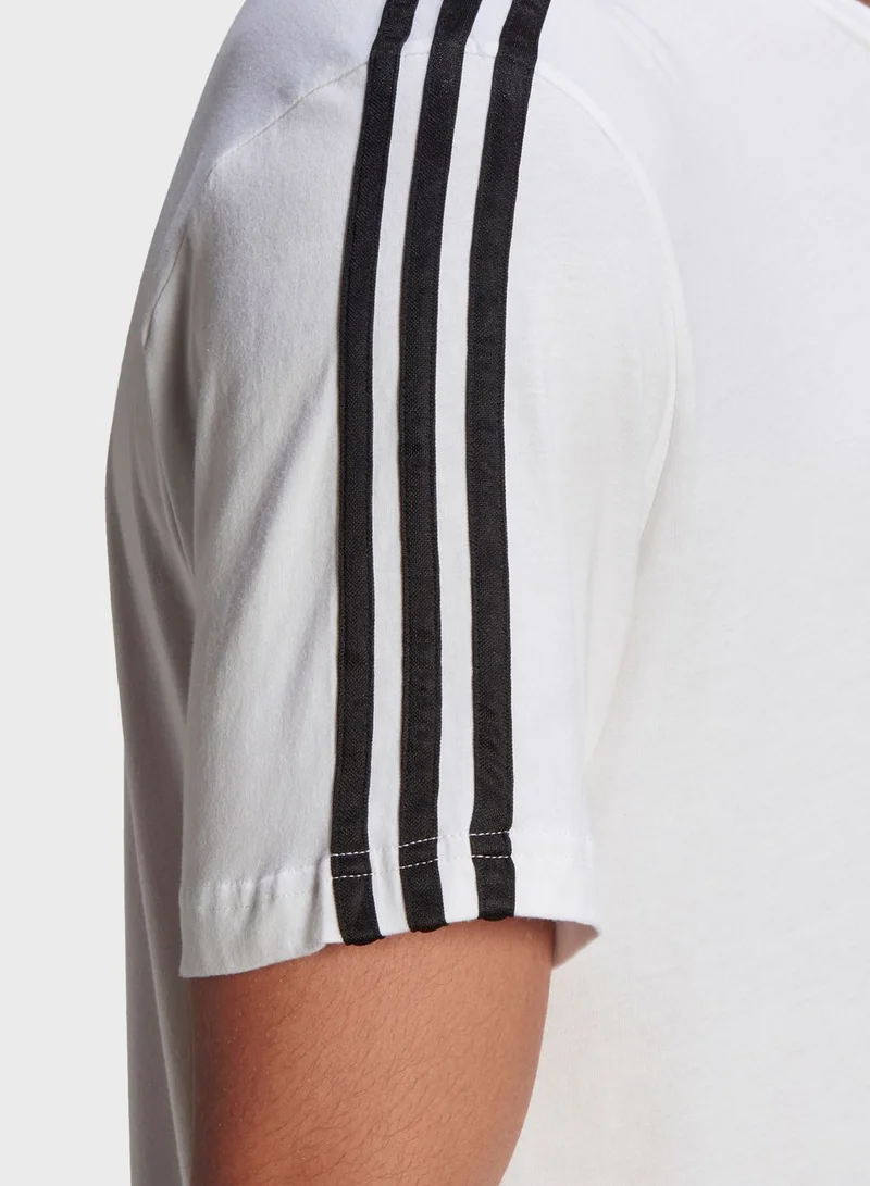 Adidas 3 Stripe T-Shirt