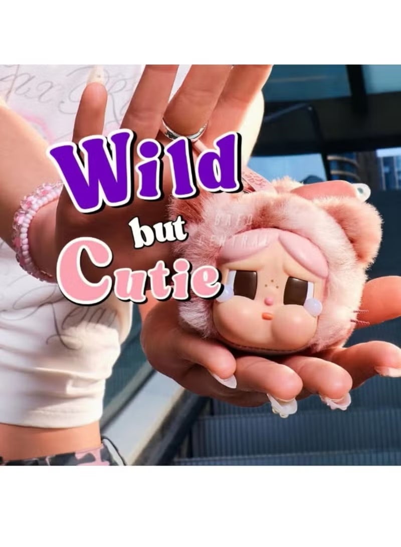 CRY BABY 100% أصلي سلسلة كراي بيبي وايلد بات كيوتي تمثال بلاستيكي محشو قلادة صندوق مفاجآت فردي - Image 3