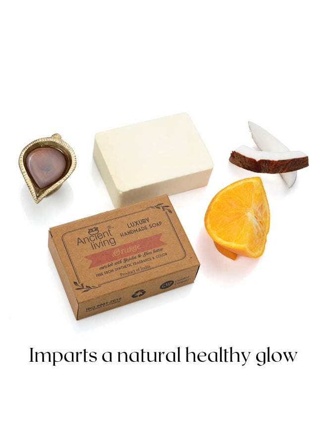 Ancient Living Orange soap,Neem and Lemon soap,Neroli and Vetiver soap,Avocado and Basil soap ,Luxury Handmade Moisturizing || Daily Use Suitable For All skin Types 100g*4 - Image 3