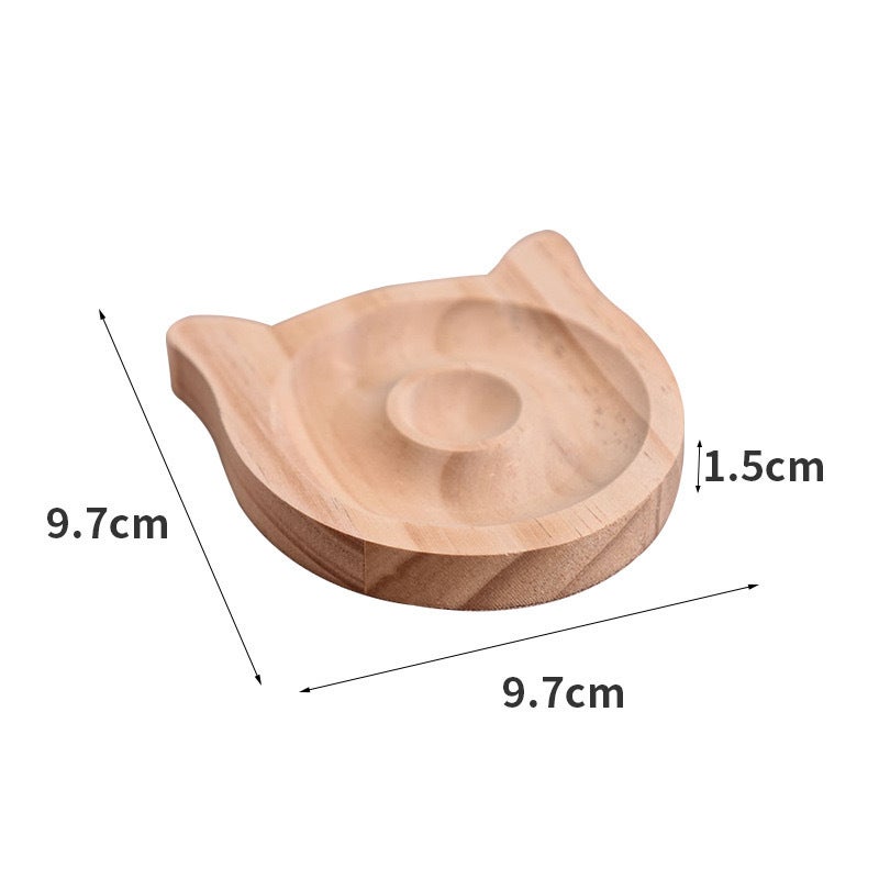 Wooden Bracelet Display Tray Jewelry Props Cat 