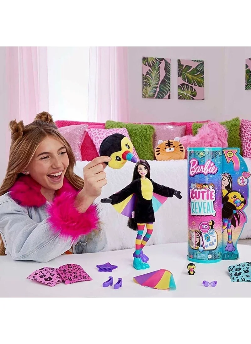 Barbie Cutie Reveal Tropical Forest Series Dolls Toucan