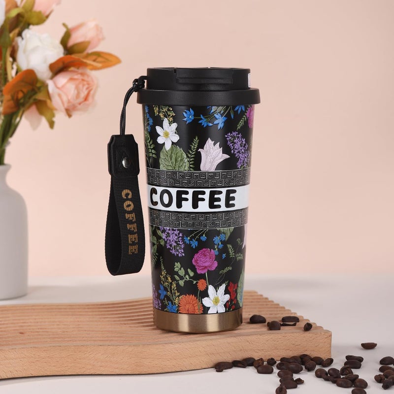 CozyNook 530ml Insulated Coffee Mug Leakproof Thermal Tumbler for Car, Office & Travel, Stainless Steel Hot & Cold Cup Gift for Men & Women | كوب قهوة حراري ستانلس ستيل مانع للتسرب - Image 5