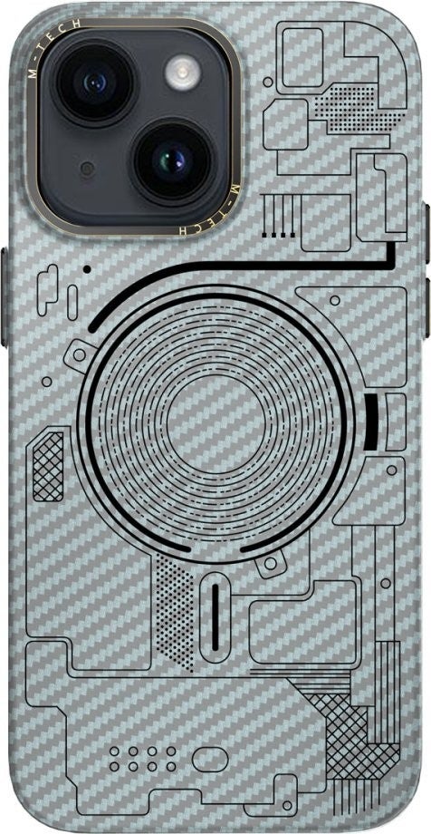 FUJİMAX FUJIMAX Apple iPhone 14 Pro Case Mechanical Look Wireless Charging Supported Magsafe Mechanical Cover  - Image 1