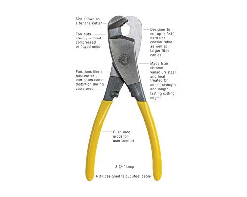 Jonard Tools JIC-750 Hardline COAX & Fiber Cable Cutter, Up to 3/4" Diameter - Image 2