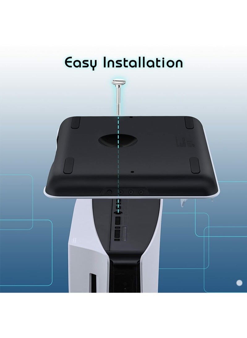 PS5 Stand and Cooling Station with Controller Charging Station for Playsation 5 Standard Disc Digital Console PS5 Accessories Charging Dock with 4 Speed Levels Cooling System