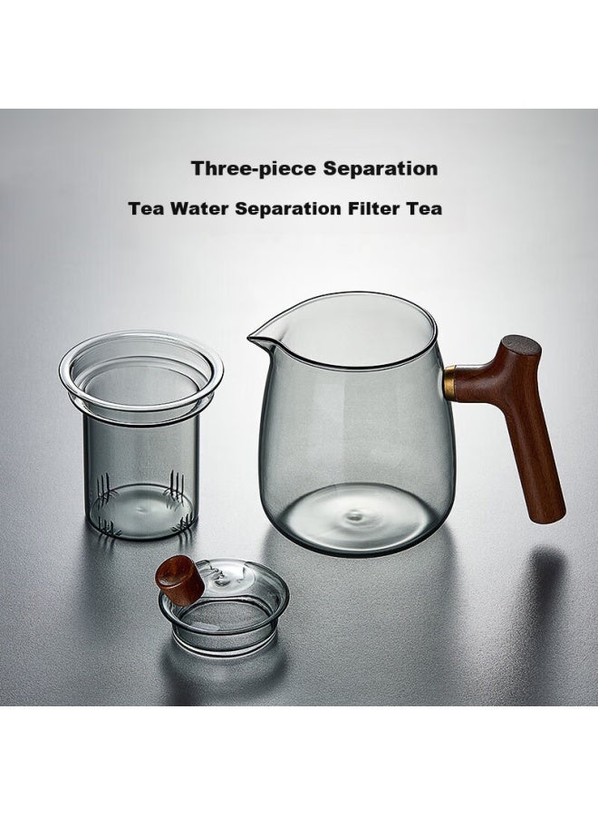 Yihutea Glass Tea Set With Tea Pot, Gongfu Tea Cups, Filter, Tea Tray For Office Tea Drinking - Image 3