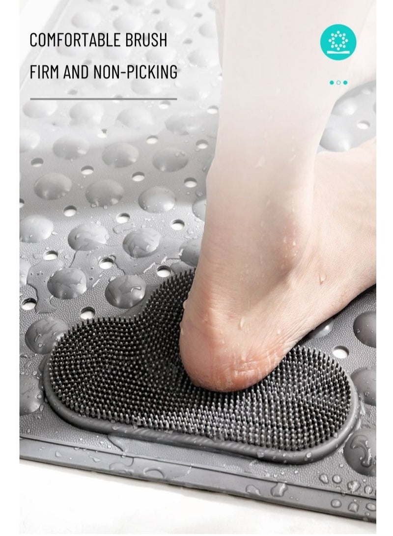 Mei Lifestyle Anti-Slip Massage Bathroom Bath Tub Mats with Suction Cup and Drain Hole Quick Drying Shower Floor Mat (40×70CM)  - Image 4
