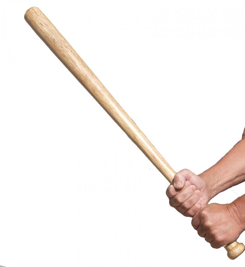 TIMA Base Bat Willow Baseball Bat with 2 Base Balls Poplar Willow Baseball Bat (32 inch, 0.900-0.990 kg) - Image 1