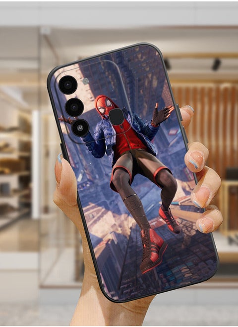 Protective Shockproof Case Cover For TECNO Spark 8C Spider Man funny boy Drawing