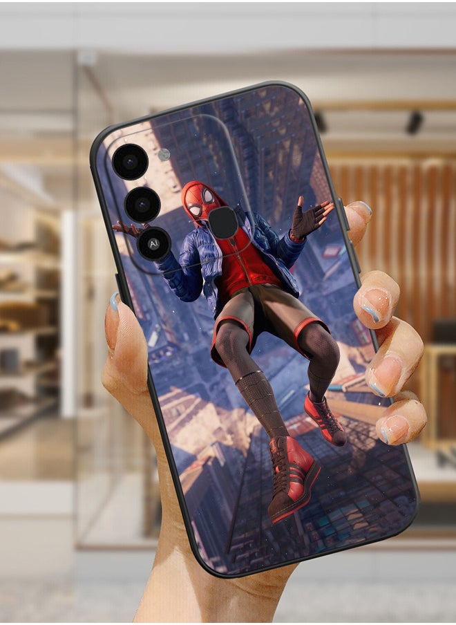 Protective Shockproof Case Cover For TECNO Spark 8C Spider Man funny boy Drawing
