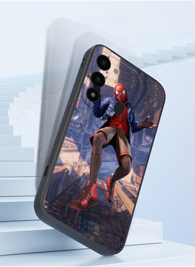 Protective Shockproof Case Cover For TECNO Spark 8C Spider Man funny boy Drawing
