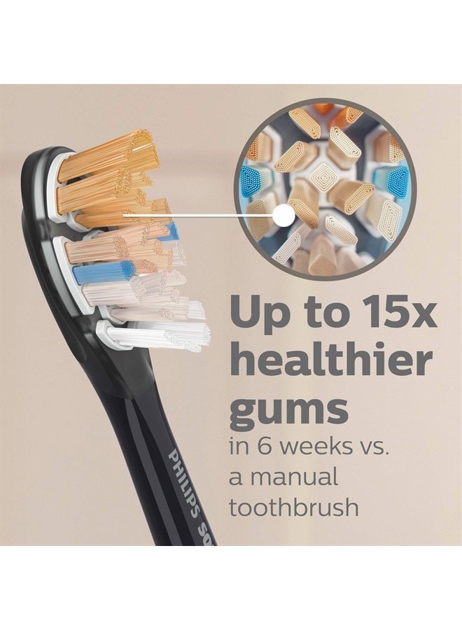 Philips Philips Sonicare Genuine A3 Premium All-in-One Replacement Toothbrush Heads, 2 Brush Heads, Black, HX9092/95 