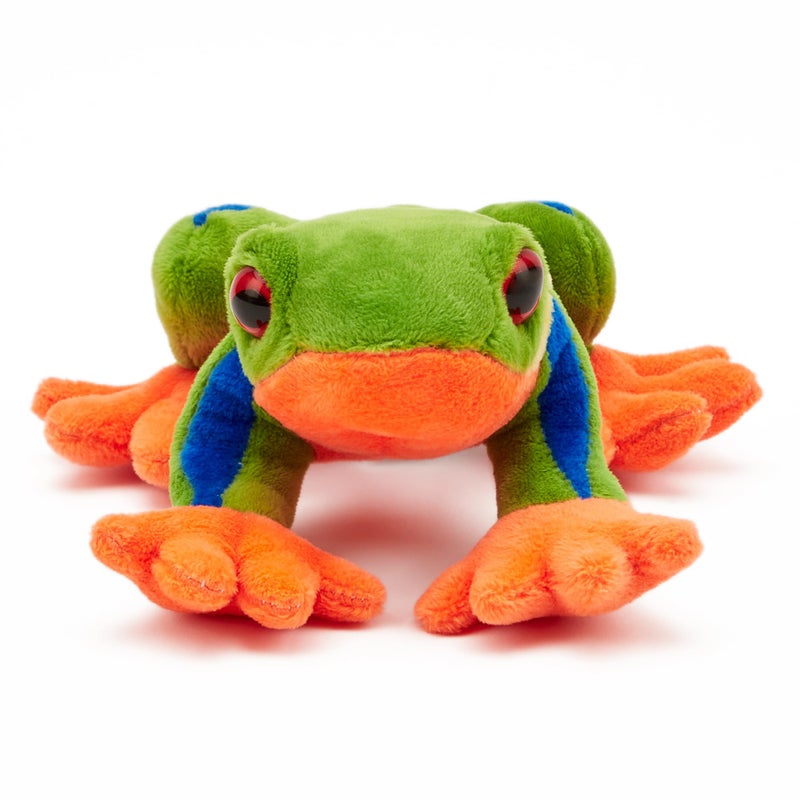 Zappi Co 100% Recycled Plush Tree Frog Toy (15 cm Length) Stuffed Soft Cuddly Environmentally Friendly Animal Collection for Newborn Child First Child - Image 2