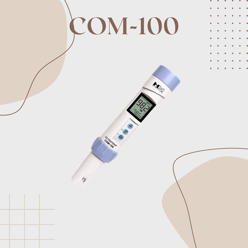HM Digital COM-100 Waterproof EC/TDS and Temperature Combo Meter - Image 2