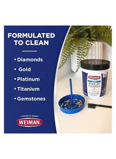 Weiman Fine Jewelry Cleaner Liquid with Cleaning Brush – Restores Shine & Brilliance to Gold, Platinum, Precious Gemstones & Diamond Jewelry, 6 Oz  - Image 4
