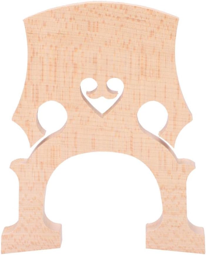 cheekyglo Cello Bridge, Maple Wood 3/4 4/4 Cello Bridge Cello DIY Replacement Parts Instrument Accessory (4/4) - Image 1