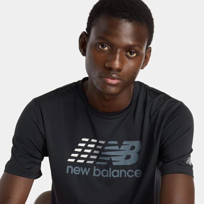 New Balance Black Men's Performance T-Shirt for Men | Best Price UAE