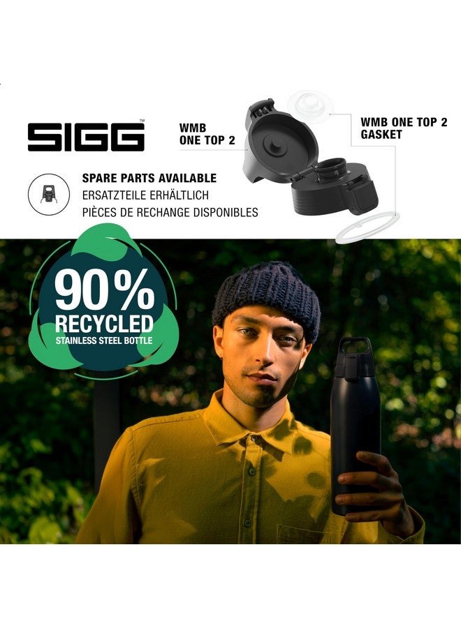 Sigg SIGG - Insulated Water Bottle - Shield Therm One Black - Suitable for Carbonated Beverages - Leakproof - Dishwasher Safe - BPA Free - 90% Recycled Stainless Steel - Black - 34 Oz  - Image 3