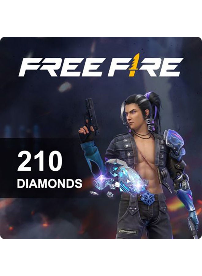 FreeFire 210 Diamonds (Delivery via SMS/WhatsApp)
