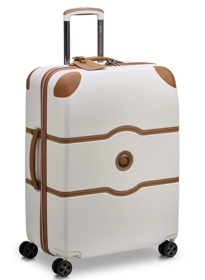 DELSEY Paris Chatelet Air 2.0, 70cm Hardcase 4 Double Wheel Check-In Luggage Trolley Angora