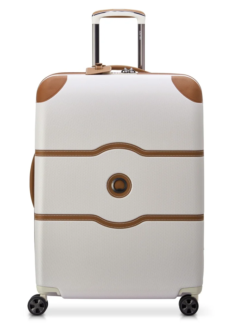 DELSEY Paris Chatelet Air 2.0, 70cm Hardcase 4 Double Wheel Check-In Luggage Trolley Angora