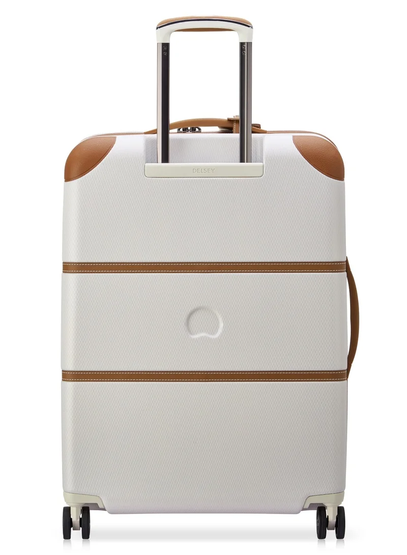 DELSEY Paris Chatelet Air 2.0, 70cm Hardcase 4 Double Wheel Check-In Luggage Trolley Angora