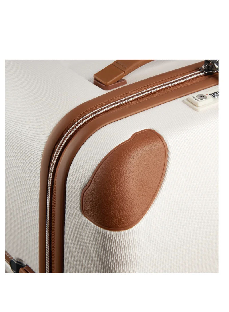 DELSEY Paris Chatelet Air 2.0, 70cm Hardcase 4 Double Wheel Check-In Luggage Trolley Angora