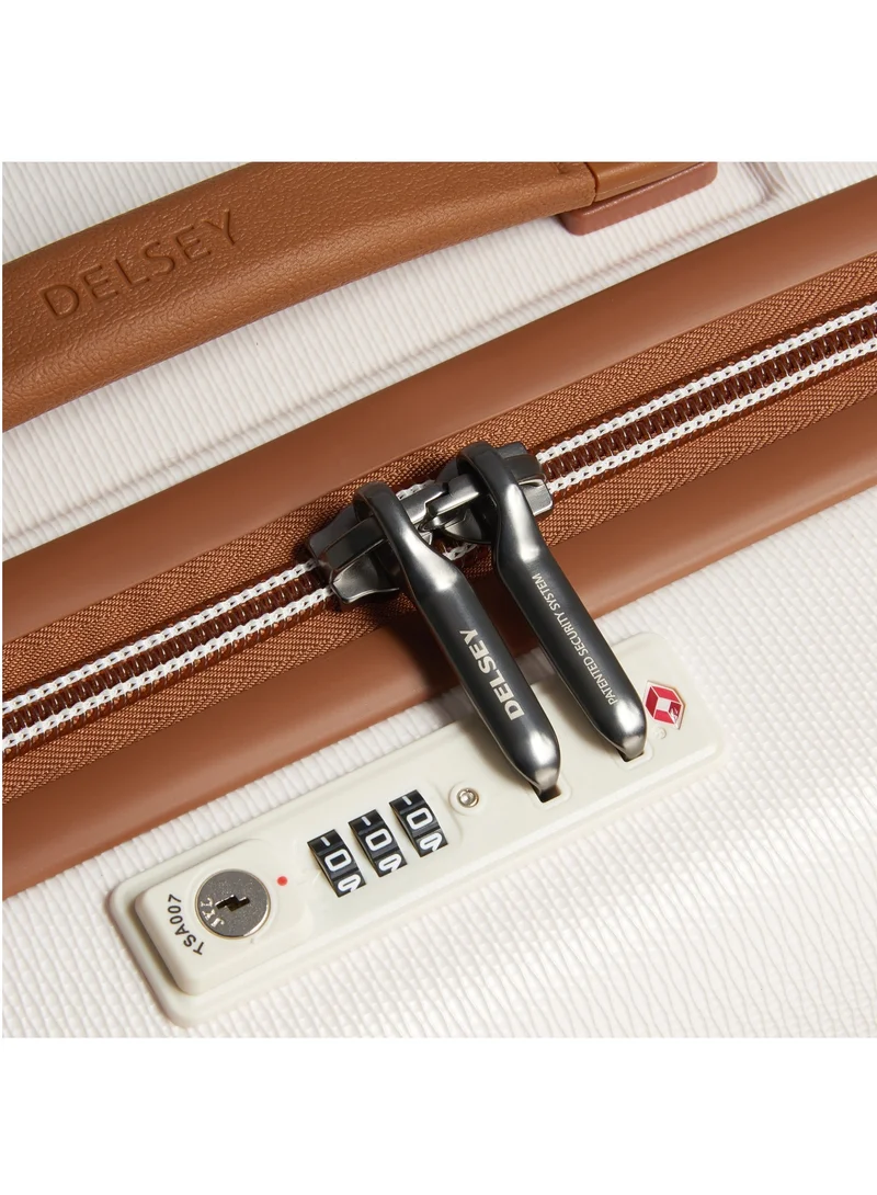 DELSEY Paris Chatelet Air 2.0, 70cm Hardcase 4 Double Wheel Check-In Luggage Trolley Angora