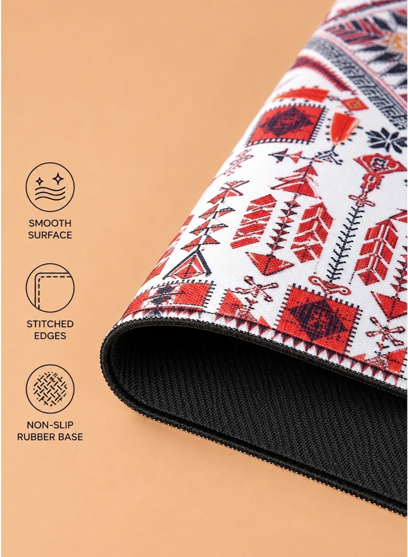 Large Gaming Mouse Pad With Elegant Geometric Design Gaming Accessories And Gaming Desk Decor For Keyboard And Mouse 900 × 400 mm 1 Piece - Image 4