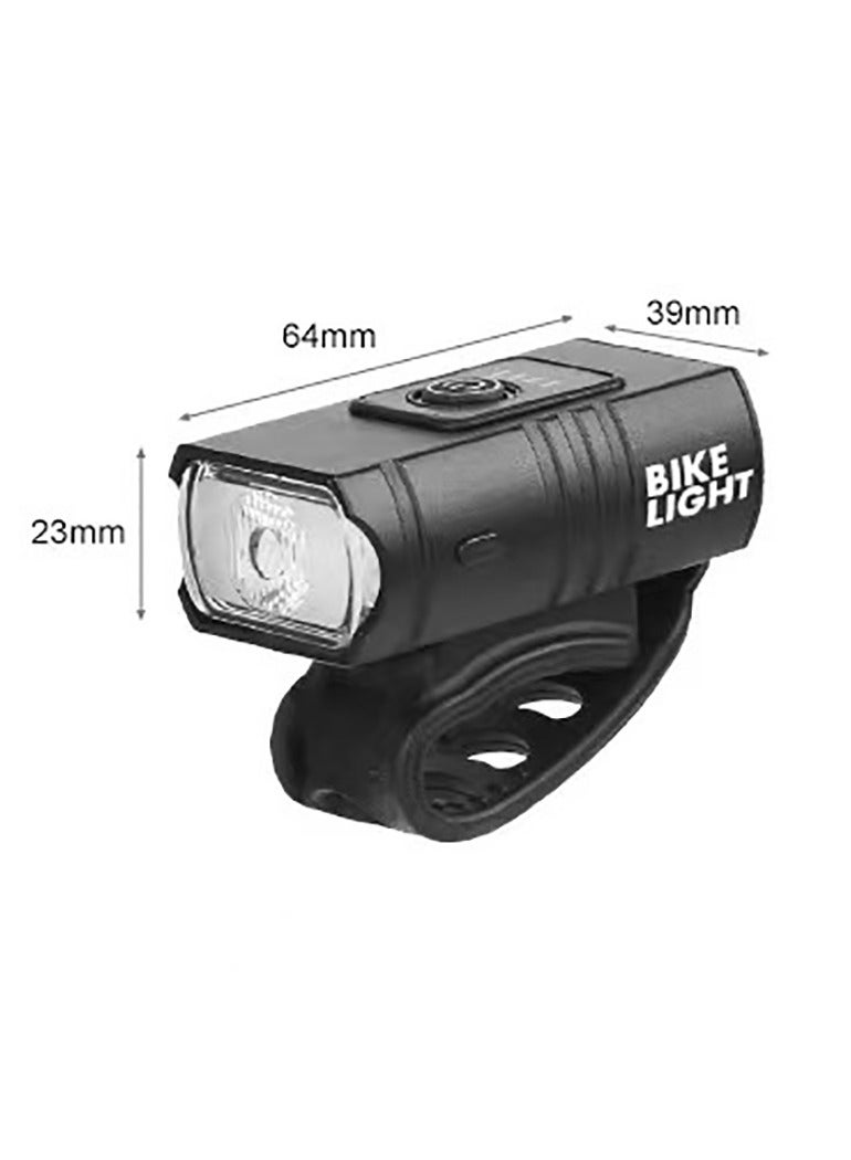 Cuken Bike Lights USB Rechargeable, Bike Lights Set Outdoor Waterproof Riding Lighting Headlights and Bike Taillight, 6 Light Modes, Bike Light Night Riding, Suitable for All Mountain, Road Bikes (Black) - Image 2
