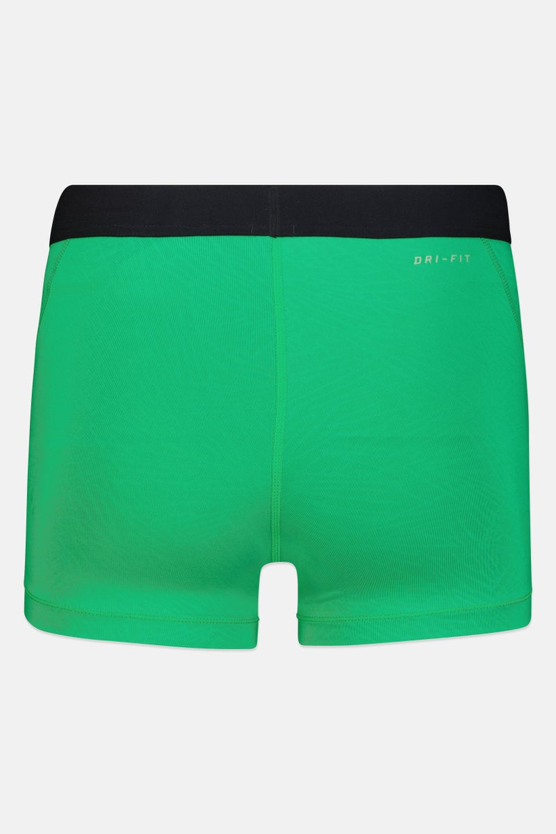Nike Women Dri Fit Training Shorts, Green - Image 3
